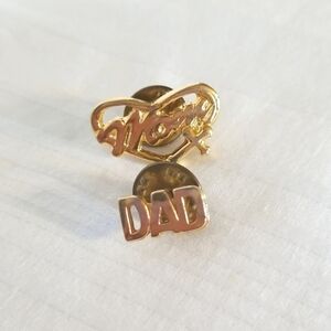 Gold MOM DAD Cross Pin Lot